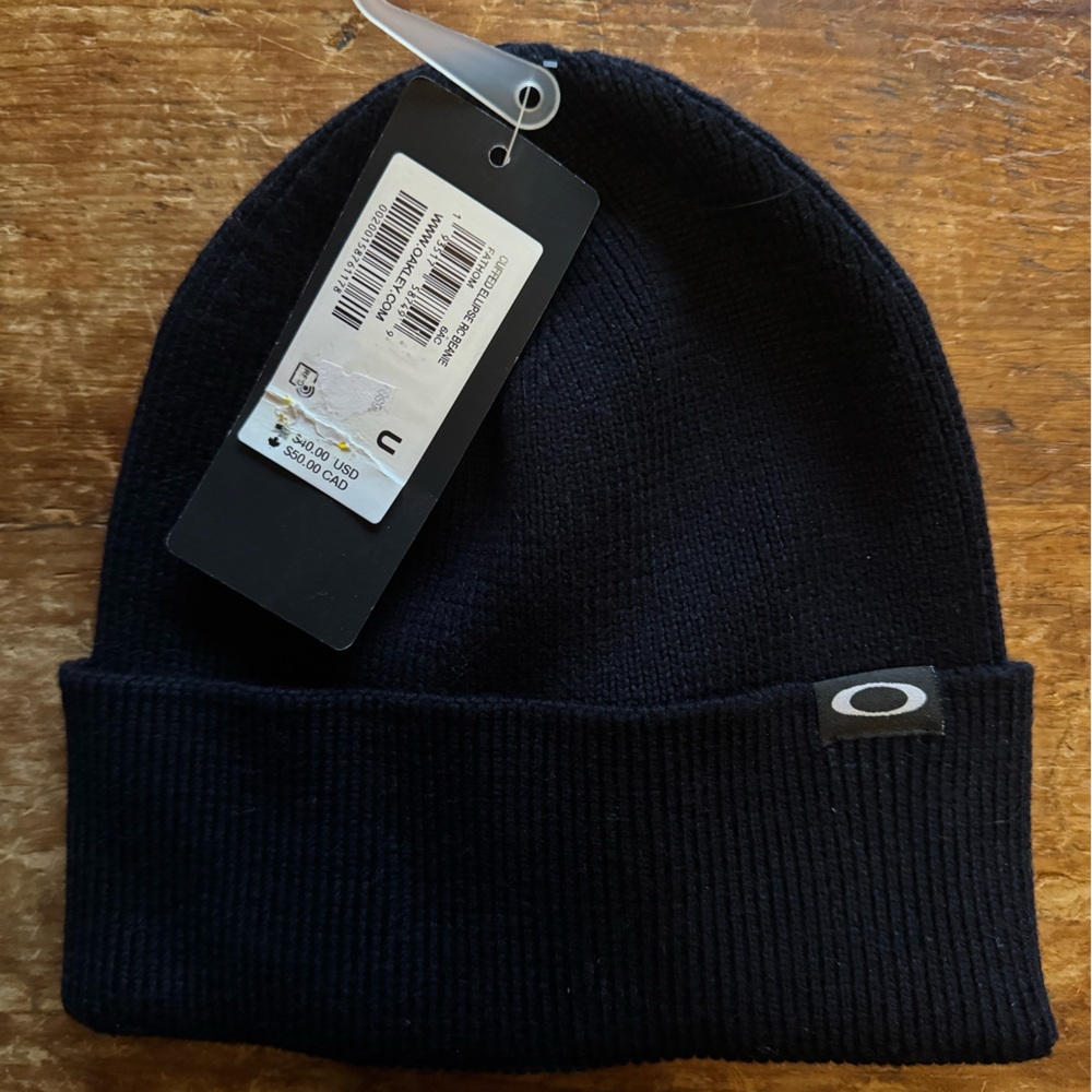 Oakley Black Knit Cuffed Beanie